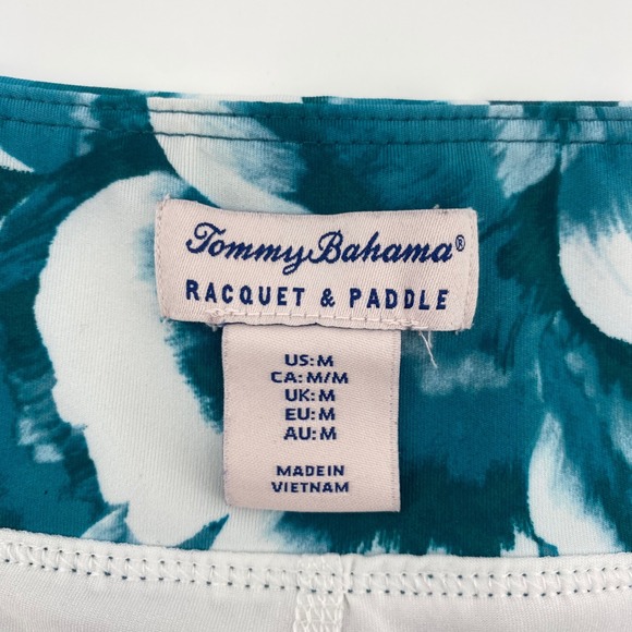 Tommy Bahama Racquet & Paddle Teal Floral Skort Tennis Golf Skirt Womens Medium - Picture 3 of 8